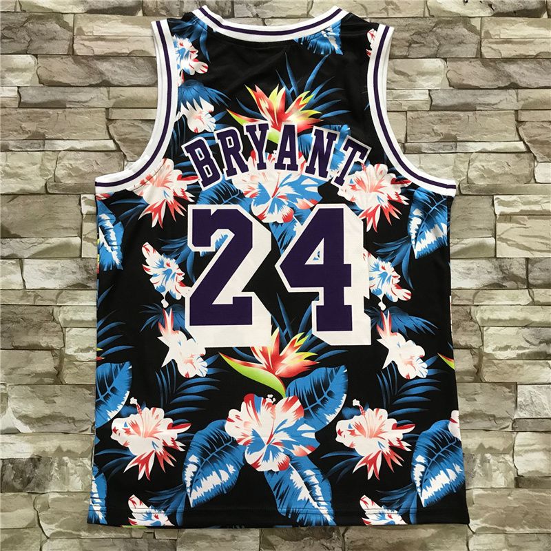 Men Los Angeles Lakers #24 Bryant black Heat transfer 2021 NBA Jersey